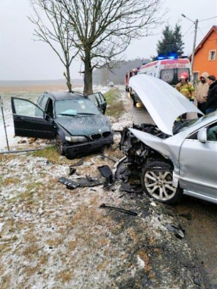 Strażacy z KP PSP w Oławie interweniowali trzykrotnie przy wypadkach i kolizjach.